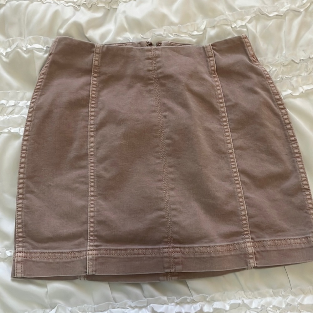Pink mini skirt
